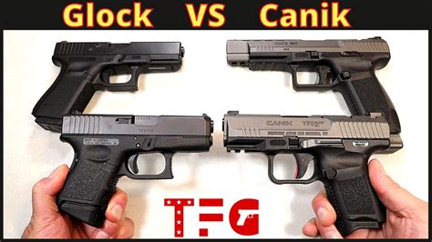 Canik vs glock - 13 Jun 2020 ... - the barrels are about the same thickness on both, but the Canik is a cold forged match grade barrel. ... - the mag springs are much tighter in ...